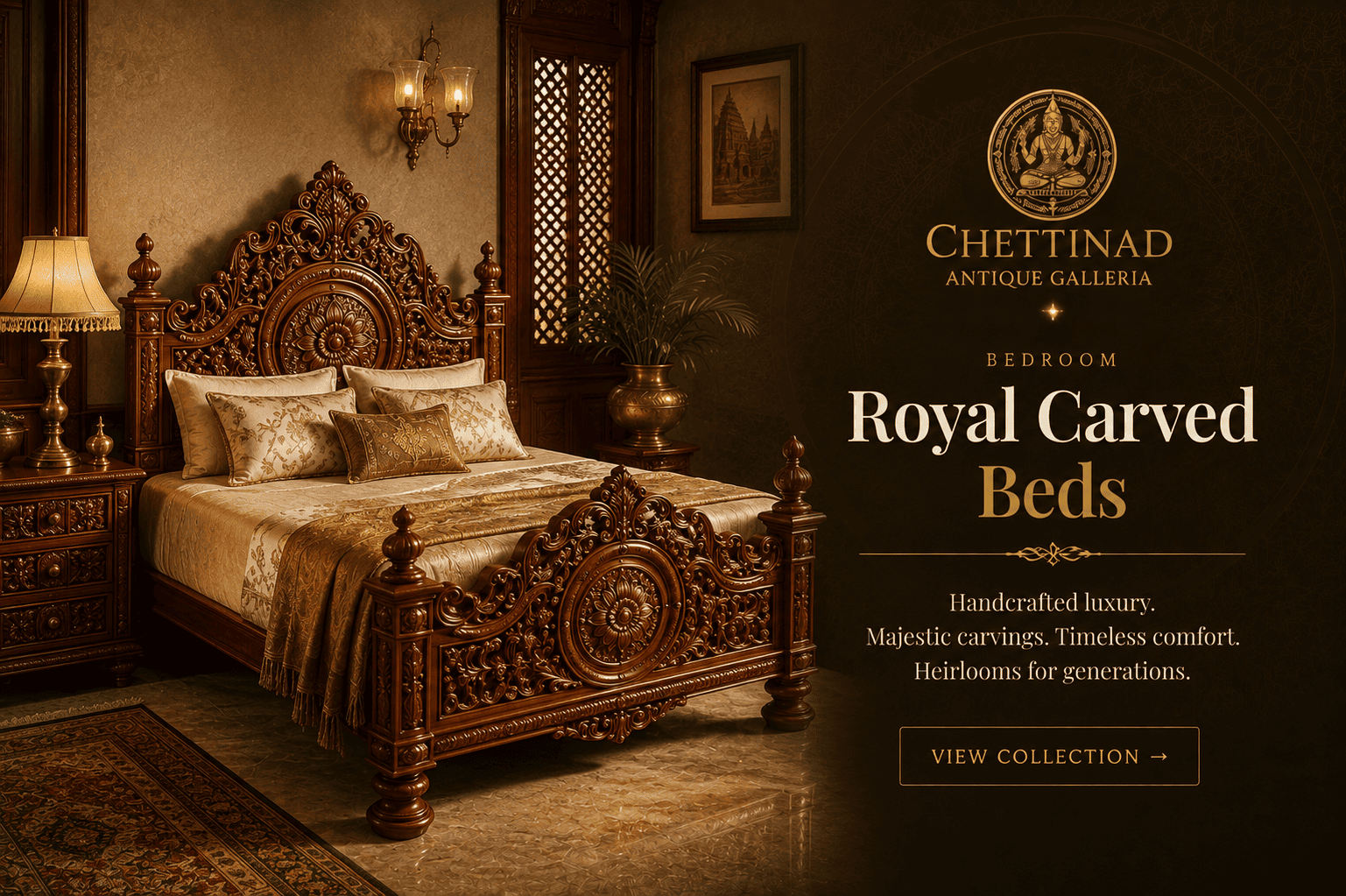 Royal Carved Beds